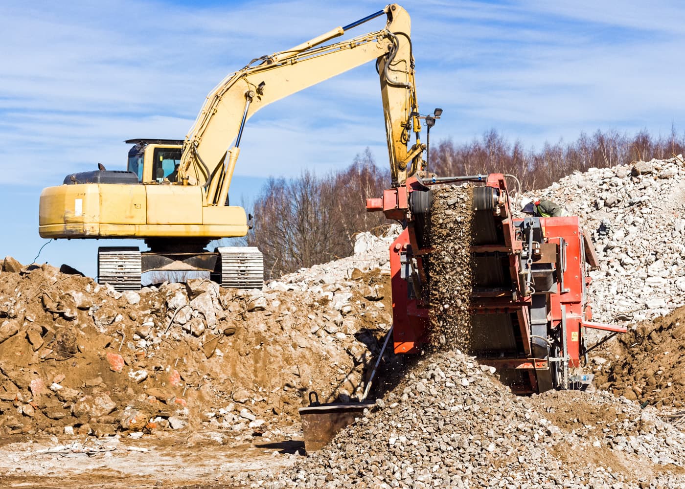 crush Crusher Digger Hire